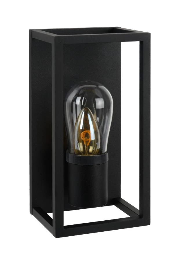 Lucide CARLYN - Wall light Bathroom - 1xE14 - IP54 - Black - turned off